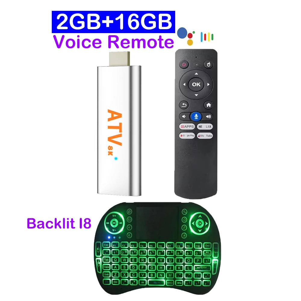 Smart TV Stick Q15 Bluetooth 6.0 Android 16 Streaming Media Player Allwinner H313 Wifi 5G 8K Video 4K HDR10 Netflix Set Top Box