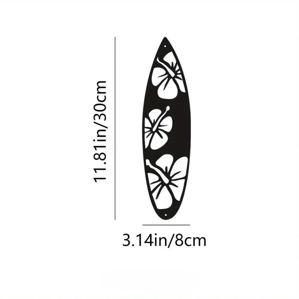 Decorative Leaves Metal Wall Art: Set of 2 for Home Wall Decor Black Metal Hanging Leaves Elegant Iron Art