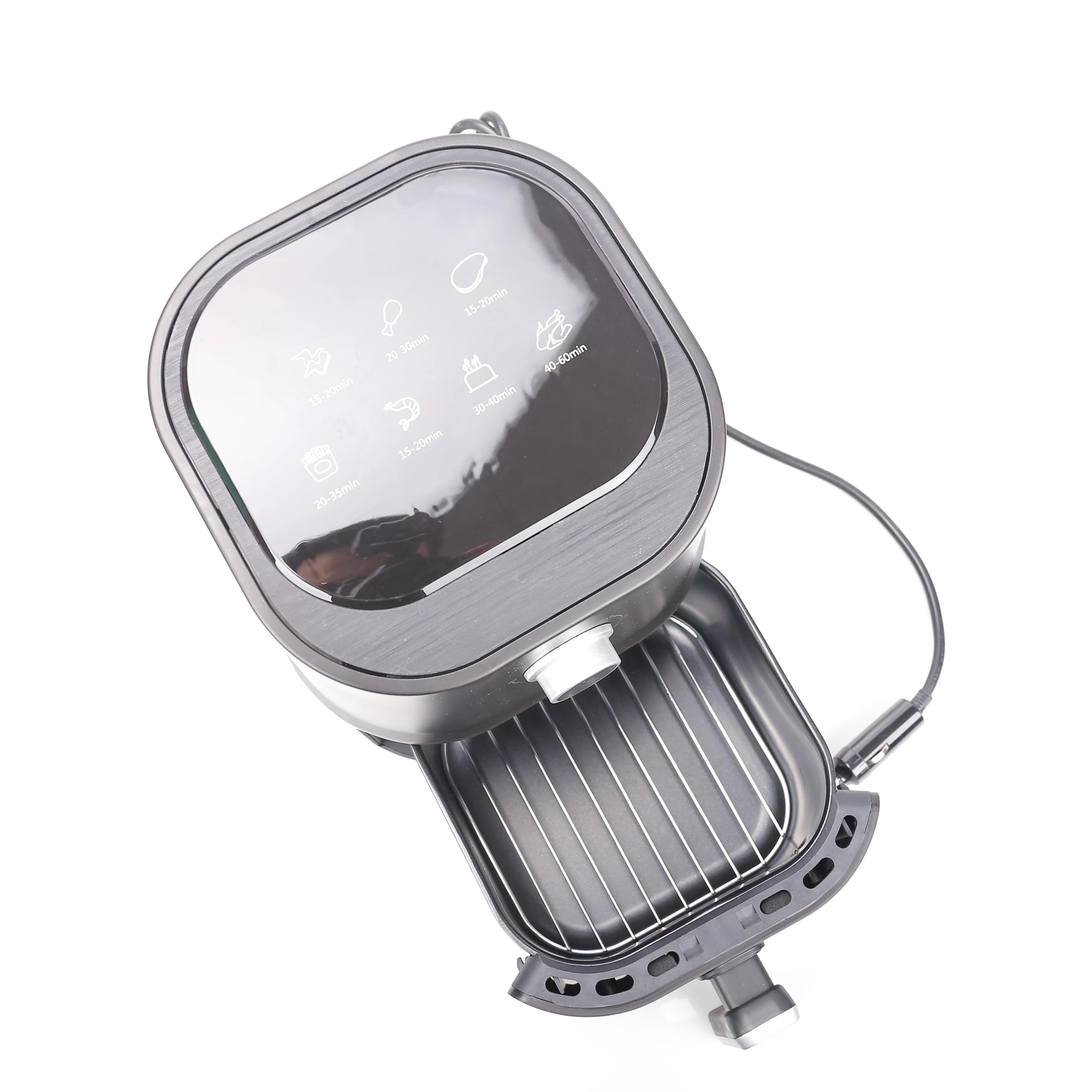 12V 200W 2.5L Electric Air Fryer For Camping Travel oil free cooking in Truck
