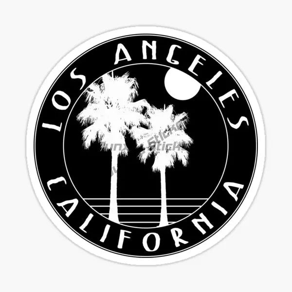Los Angeles, California, USA Beautiful Scenery Vinyl Self-adhesive Car Sticker Window Bumper Premium Laptop Wall Accessories