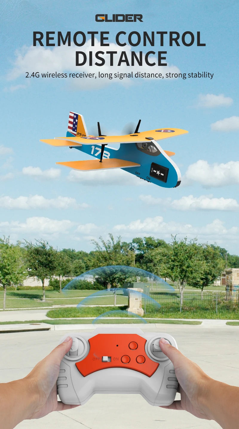 Professional RC Plane 2.4G Radio Remote Control Airplane EPP Foam Aircraft Glider Flying Model Jet Toys For Children Gifts