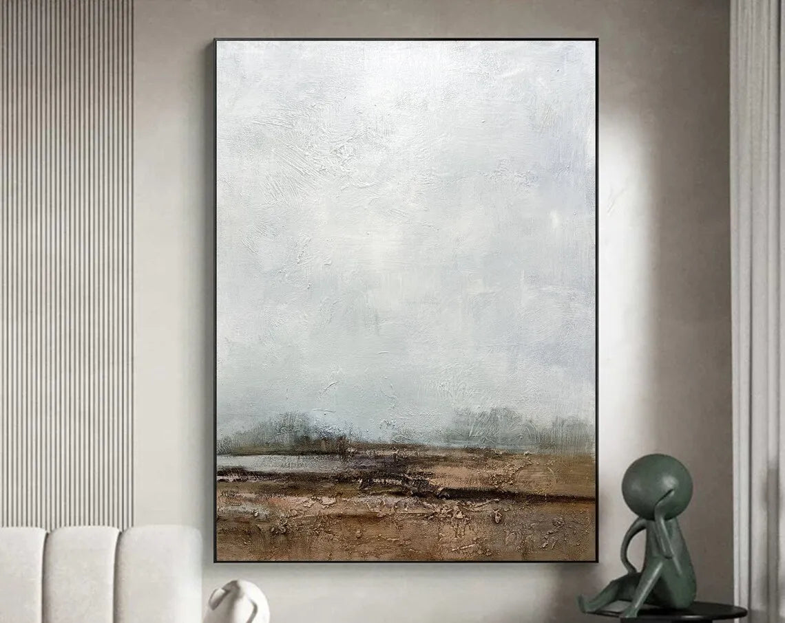 Brown Beige Black Texture Painting Mural Brown Beige Black Minimalist Abstract Painting Modern Abstract Artwork Scandinavian