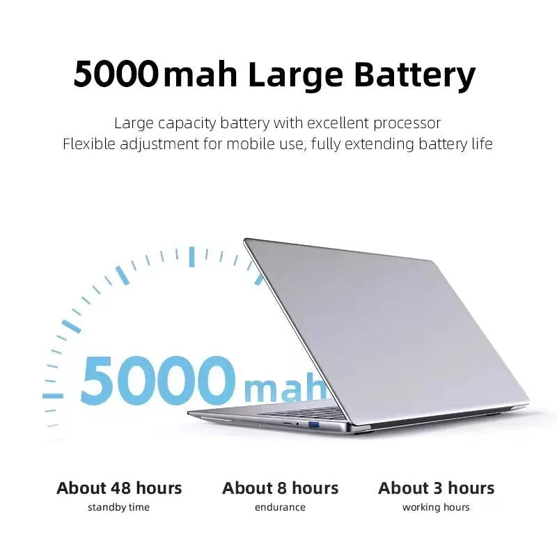NEW 14.1 inch Slim Office Laptop Intel Core i7 9850H Windows 11 12GB RAM 1TB 2TB SSD PC Gamer Intel Atom A3950 NotebooK Computer