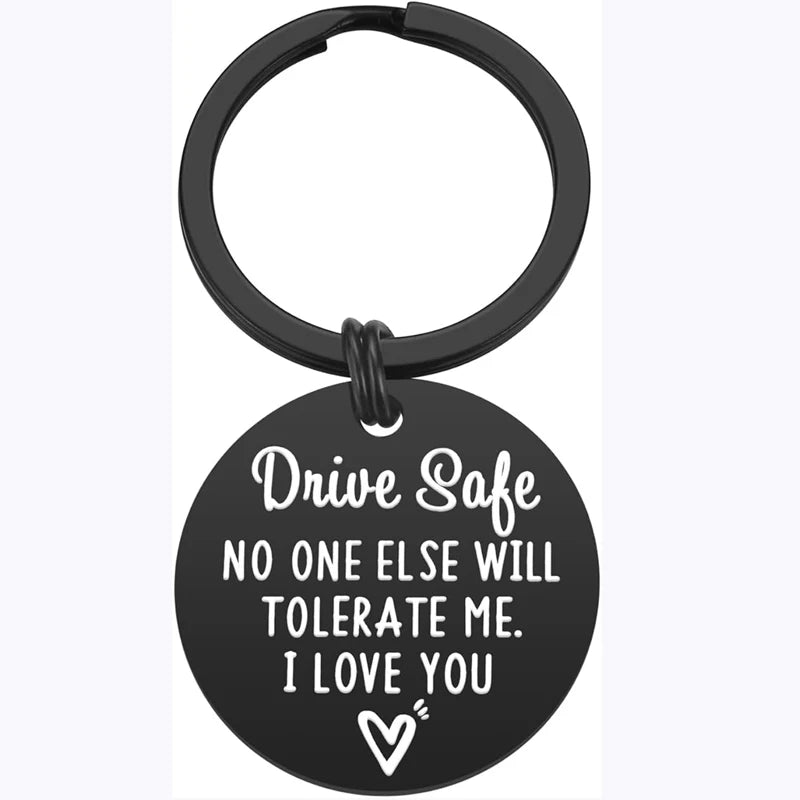 Valentine's Day Gifts for Him Men - Drive Safe Keychain Boyfriend Gifts Boyfriend Husband Gifts from Girlfriend Wife