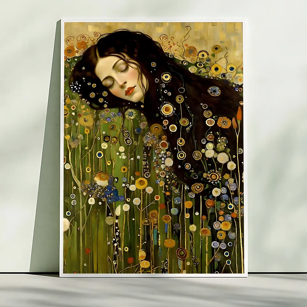 DIY Oil Painting By NumberGustav Klimt Art Home Decoration Wall Living Cafe Bar Room Decor Marvel Gift Frameelss