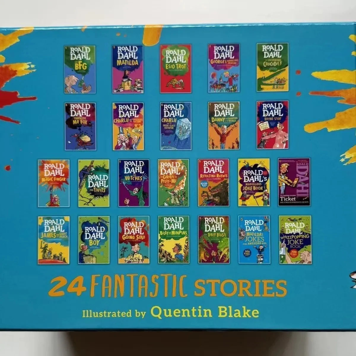 Roald Dahl Complete Set of Roald Dahl Chapters Novels Original English Version 24 Books Children's Literature