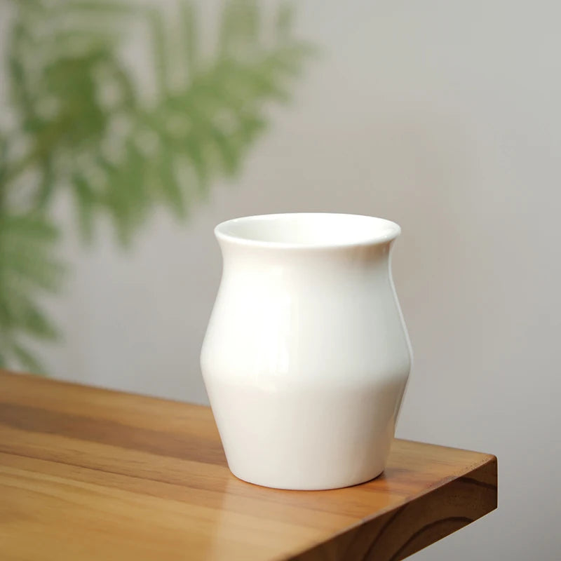 Designed Hand-Poured Ceramic Coffee Tasting Cup Sensory Flavor Sharing Coffee Filter Cup Set American Style Freshness