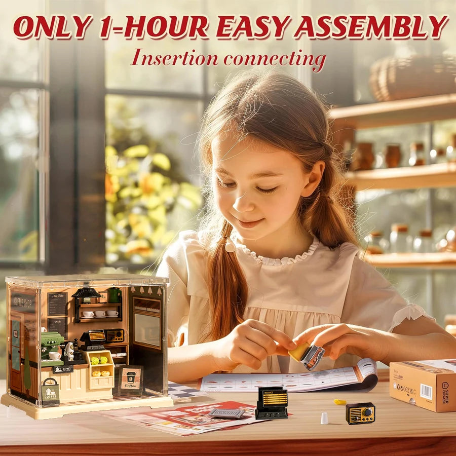 DIY Miniature House Kit - 3D Puzzle Assembly with Exquisite Furniture Decor, Ideal Birthday & Christmas Gift