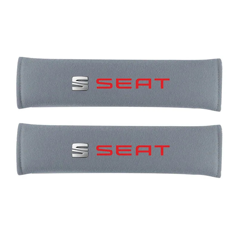 2Pcs Auto Car Cotton Seat Belt Cover Case for Seat Leon FR Cupra Ateca Ibiza 6P Arona Tarraco Arosa Toledo Auto Accessories