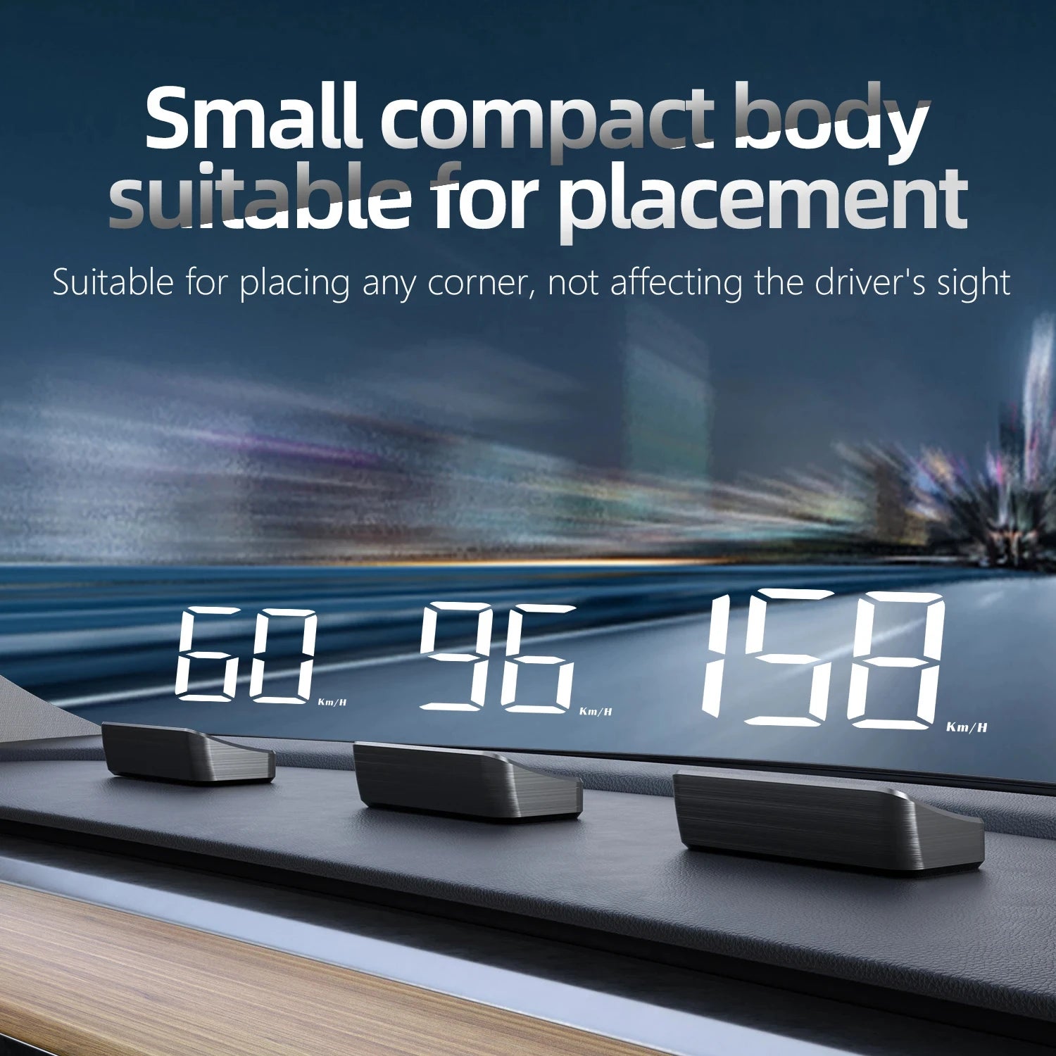 HD Car Head up Display M2 GPS Speedometer KM/H Digital HUD Windshield Projector Universal Auto Electronics Accessory