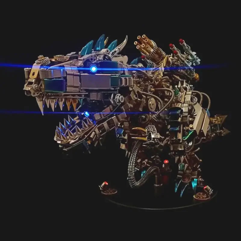 Steampunk mechanical Tyrannosaurus hell level 3d three-dimensional metal puzzle model difficult toy gift for boyfriend