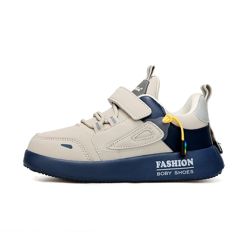 Kids Fashion Skate Shoes for Boy Children's Cushioning Sole Arch Support for Flat Feet Casual Sneakers for School Footwear
