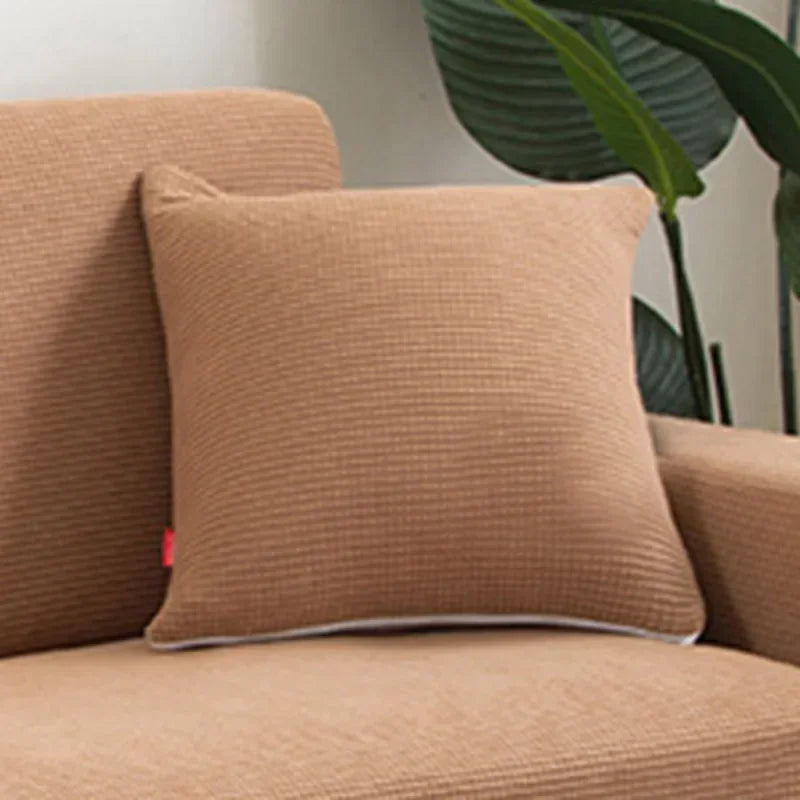 Solid Color Corn Grain Cover Candy Color Pillow Cover for Sofa Office Waist Back Cover Home Decorative Pillowcase Decoration