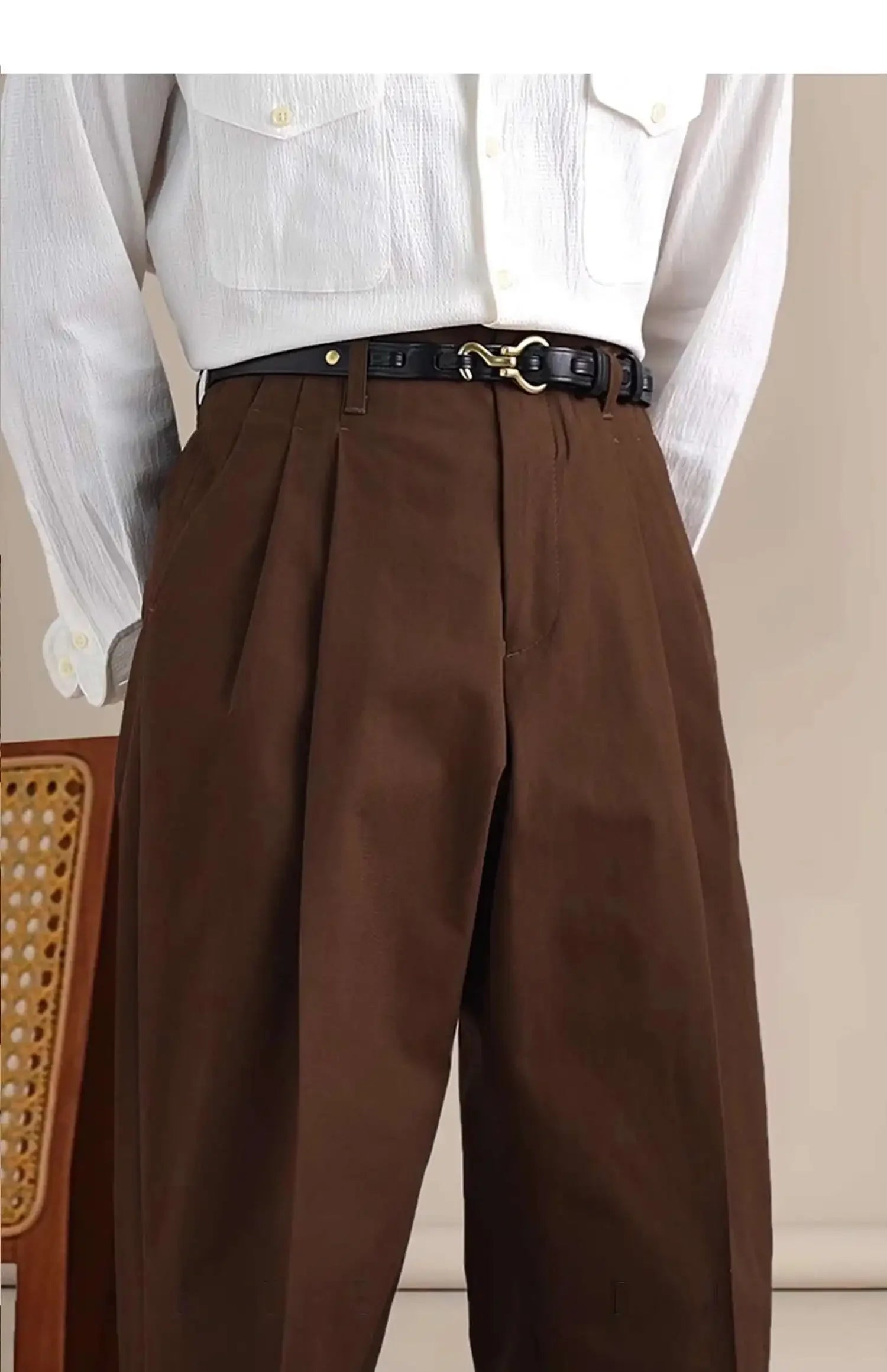 Men Dress Pants Men's Trendy Cotton 2025 Mens Social European Style Business Casual Pants Black White Trousers Formal Pants