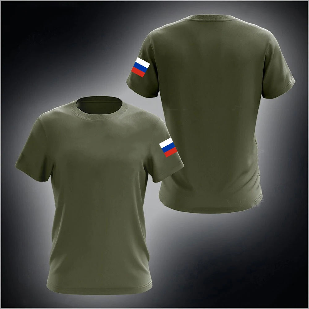 Russia Flag National Emblem 3D Print T-Shirt Men Women Fashion Streetwear Oversized Short Sleeve T Shirts Man Tees Tops Clothing