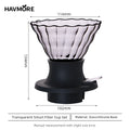 Smart CupNew Hand-Brewed Coffee Drip Filter Modern Style Silicone Glass Filter Cup Switch Complete Set