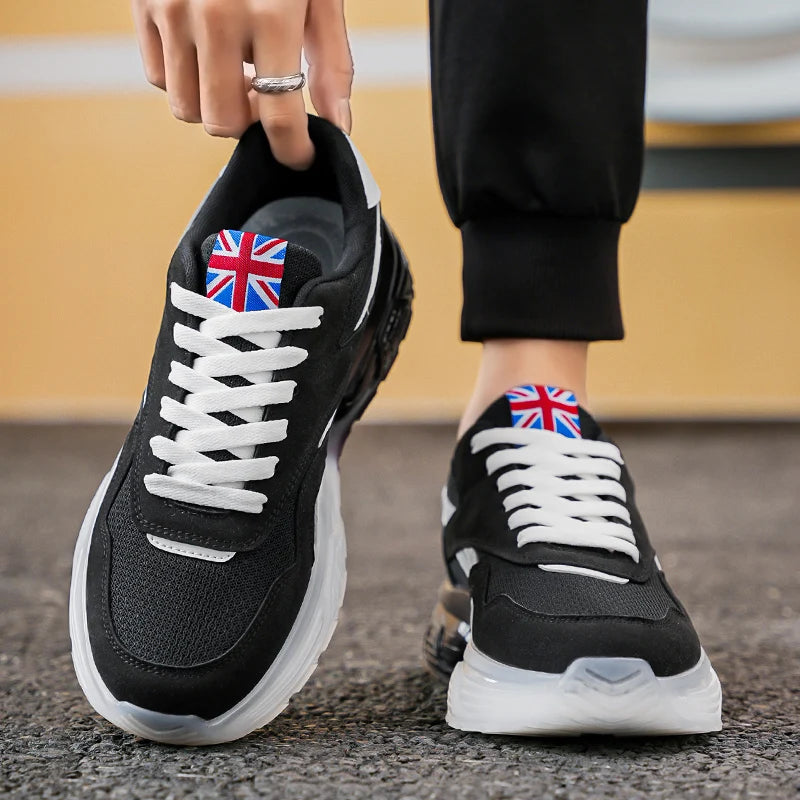 New men's sports running shoes platform leisure outdoor cushioning jogging shoes fashion boys and teenagers walking men's shoes