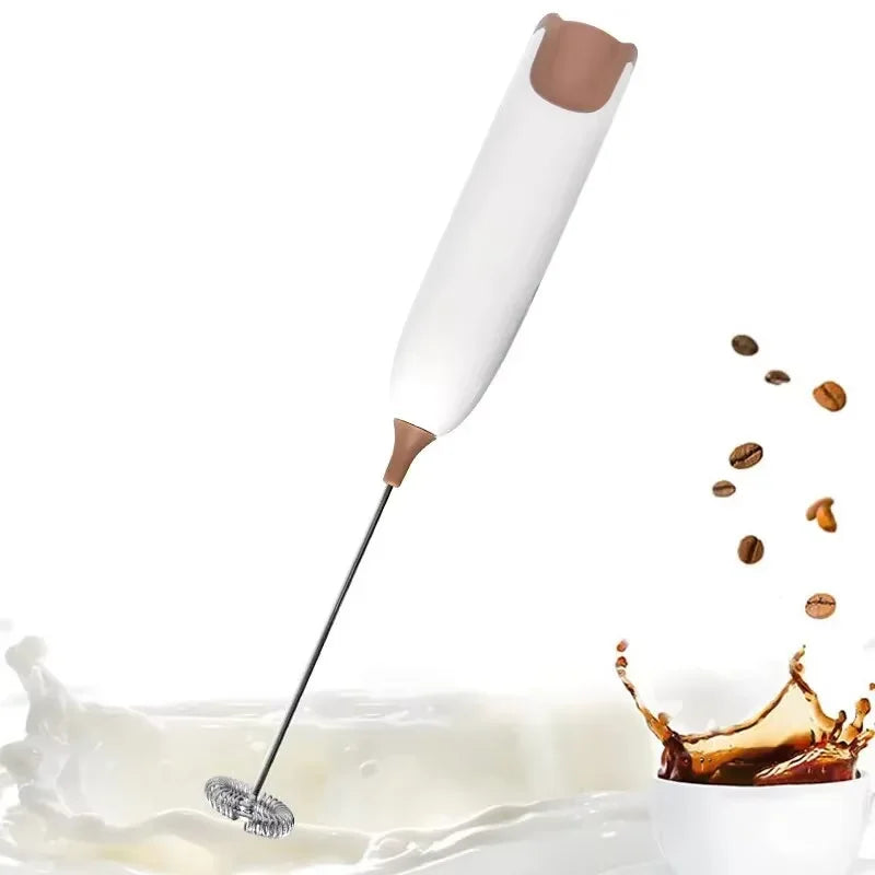 Electric Milk Frother Machine - Kitchen Drink Foamer Mixer Stirrer for Coffee Cappuccino Creamer Frothy Blend Whisker Egg Beater