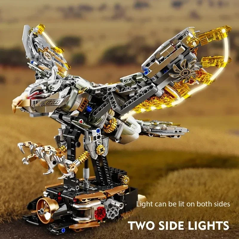 MJ BLOCK Mechanical Eagle Animal Building Blocks Sets Bricks Model Assembly Decorations For Adults Teens Gifts,1168 Pieces