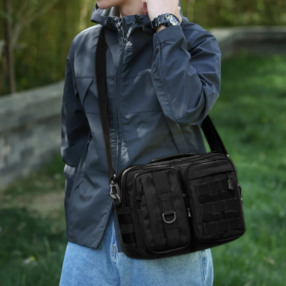 Fishing Handbags Portable Multi-Functional Travel Bag Sling Crossbody Bag Camouflage Outdoor Tactical Shoulder Bag For Climbing