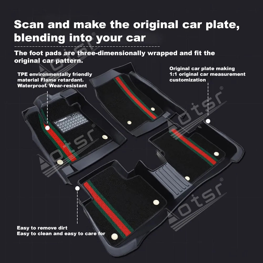 Car Interior mats For Mitsubishi Fully enclosed car THE Wear-resistant foot pads new design accessories Super duranble