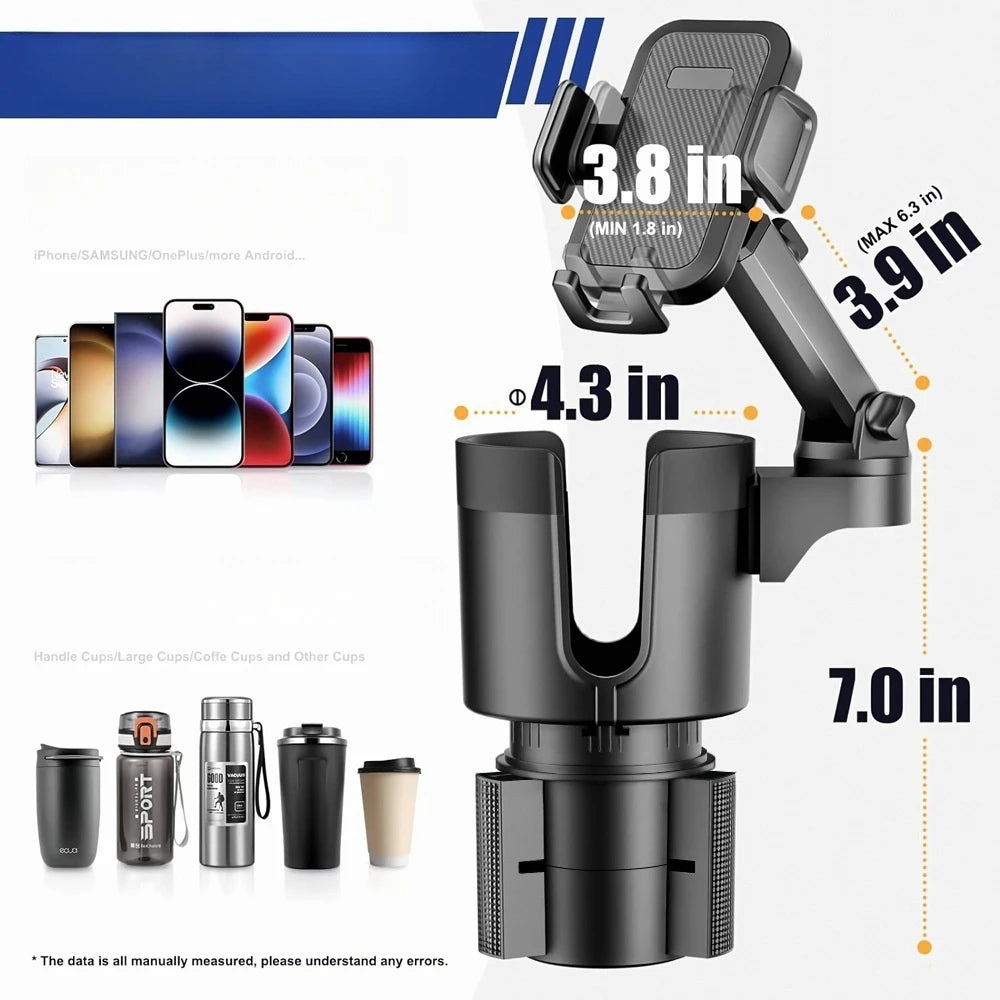 New multi-functional car cup holder, two-in-one car cup holder car phone holder, car drink holder