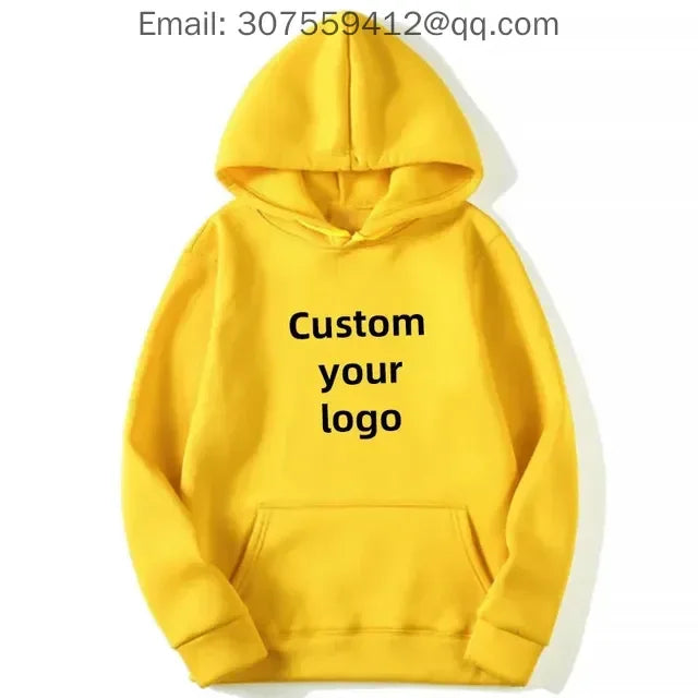 Free Addition of Logo for Men's and Women's Customized Hoodies, with the Option to Print Photos and Logos of Your Design as High