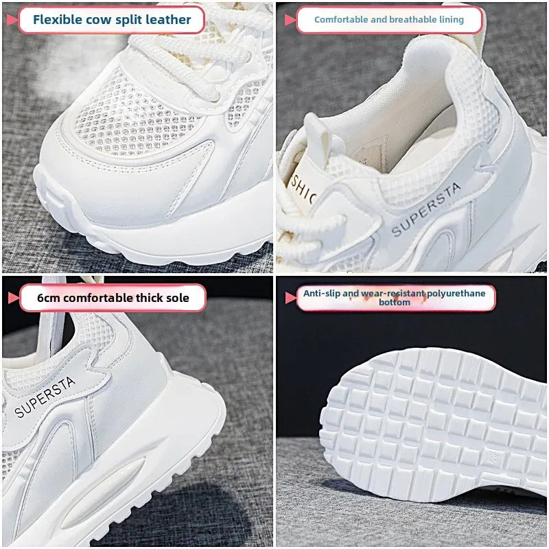 Women's Summer 2024 New Style Casual Agan Shoes With Thick Bottom And Internal Heel EVA Sole Breathable Online Popular Shoes