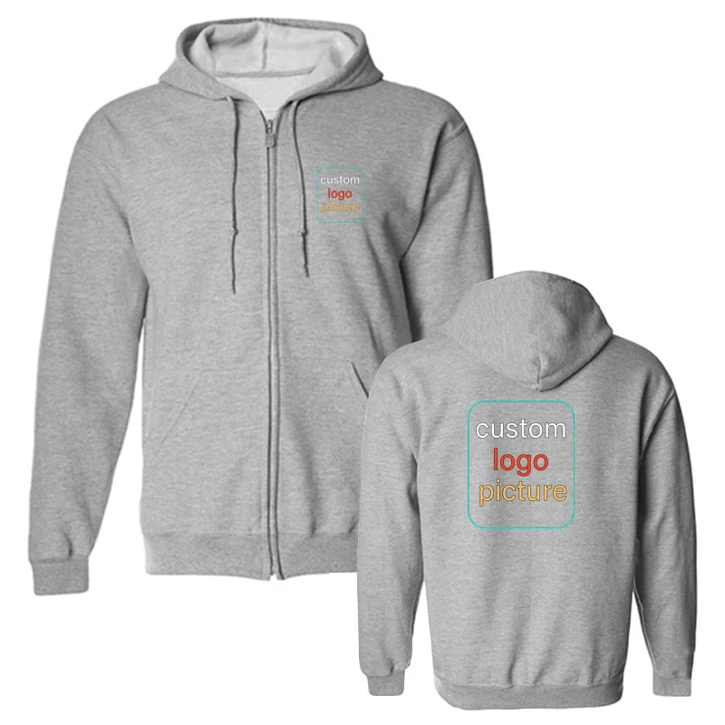 Custom Prints Men's Women's Hoodie Loose Casual Solid Color Hoodies Long Sleeve Cotton Hooded Personality Sweatshirts Clothes