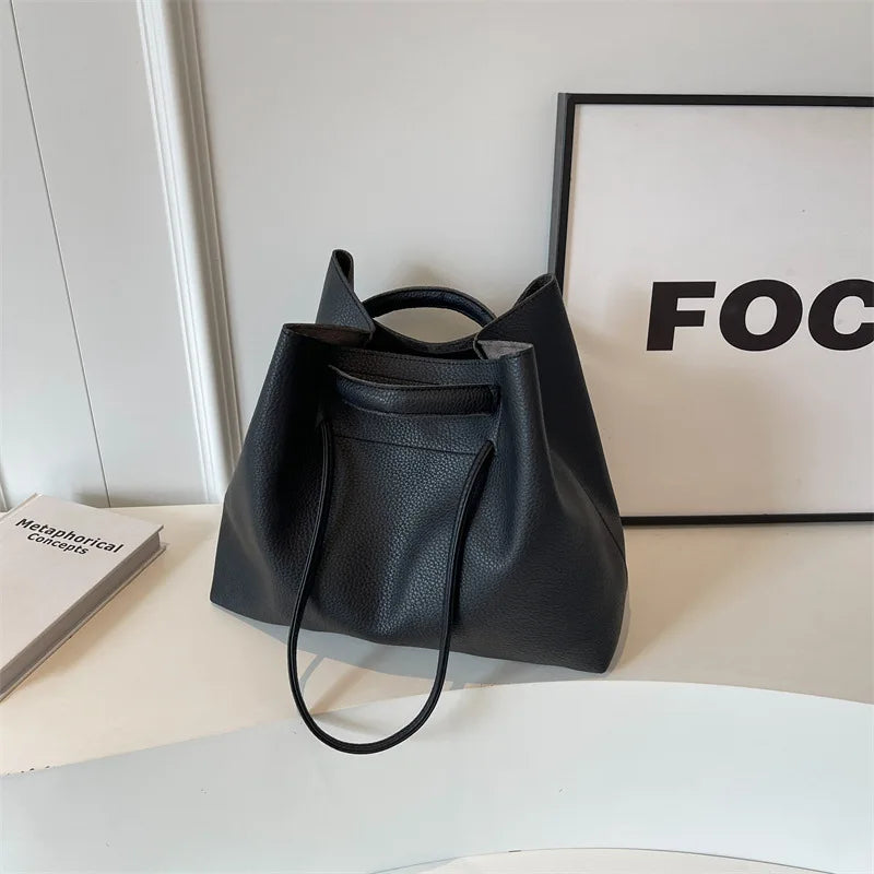 2026 Super Hot FashionLargeCapacityBagforWomenTextured Handbag, Versatile Shoulder Bag for Work and Commuting, Underarm Tote Bag