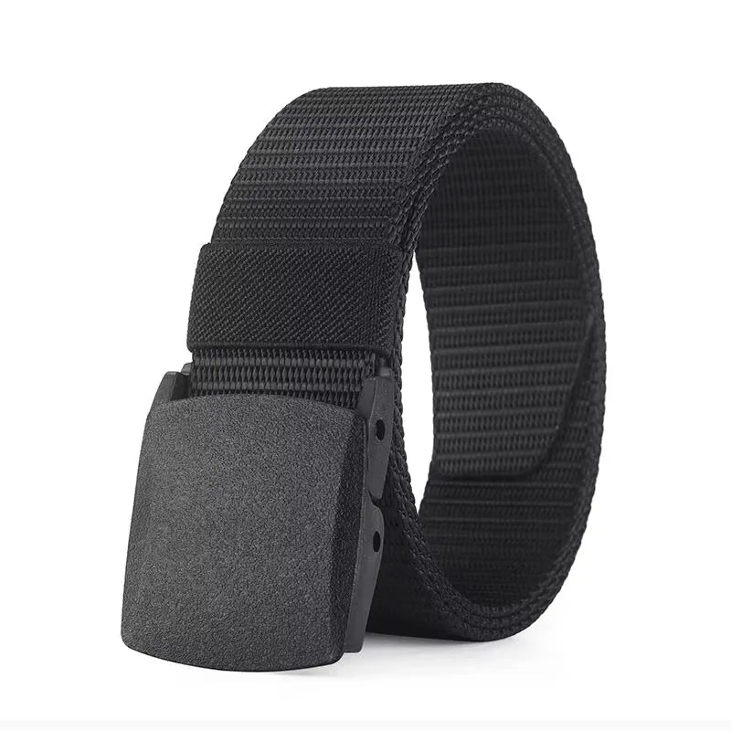 Men's Belt Outdoor Casual Canvas Belt Metal Free Training Nylon Tactical Belt With Pants Jeans Belt Sports Belts For Men Women - Free Item