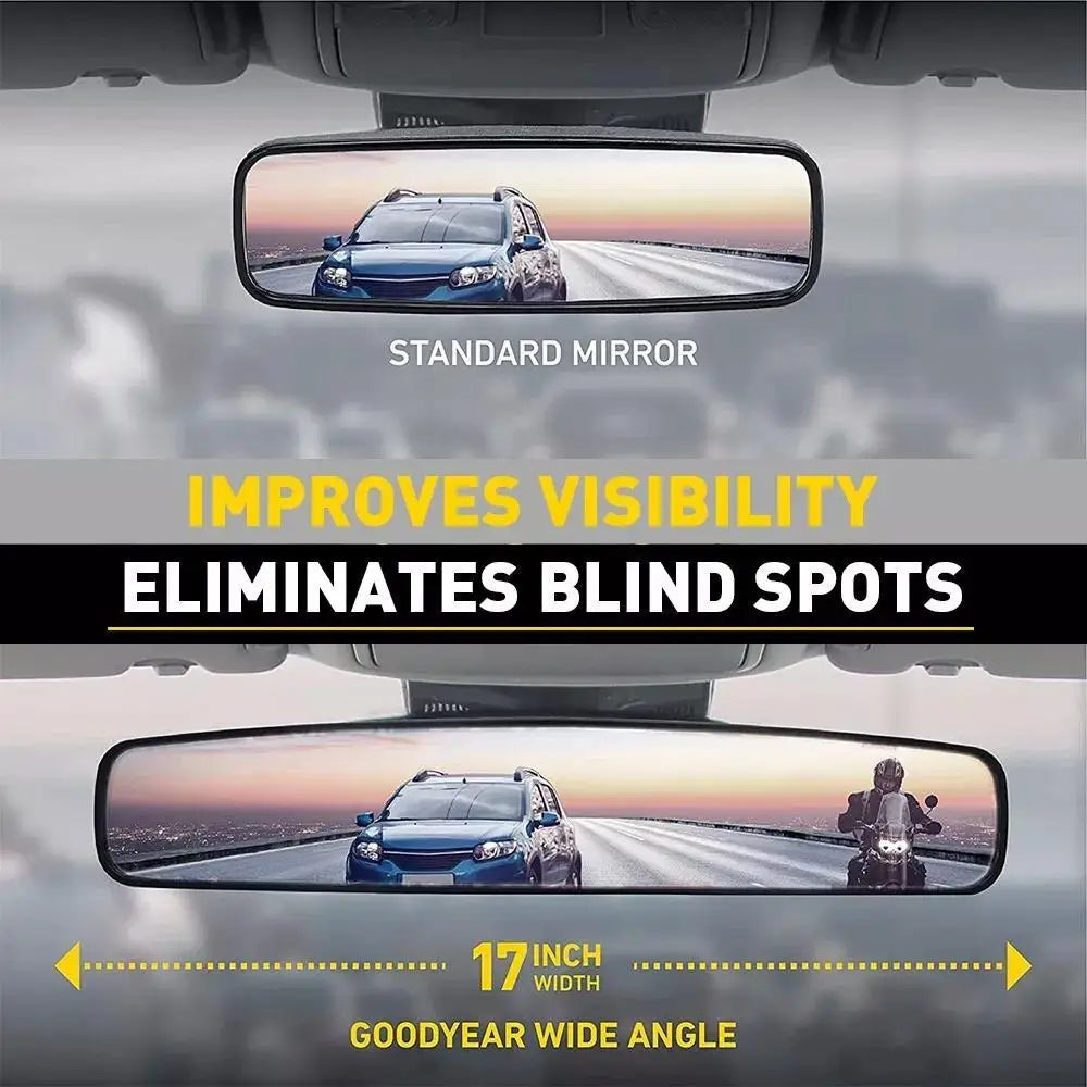 Rear View Mirror Interior Rearview Mirror Adjustable View Mirror Car Rear Mirror Large Field Of View Curved Mirror