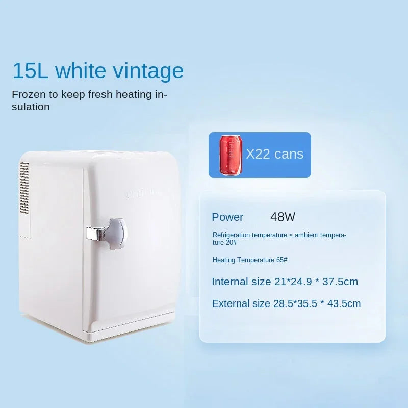 Refrigerator Small Dormitory Household Mini Car Fridge Mini Refrigerator Dual Use in Car and Home Cosmetics Refrigeration