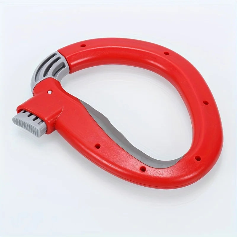 The ergonomic shopping bag handle makes it easy to shop and carry household items with a comfortable grip