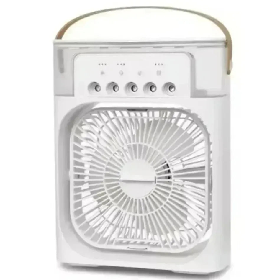 3 In 1 Portable Air Cooler LED Night Lights Home Office Fans Air Adjustment Humidifier Fan AIr Conditioner Household Small