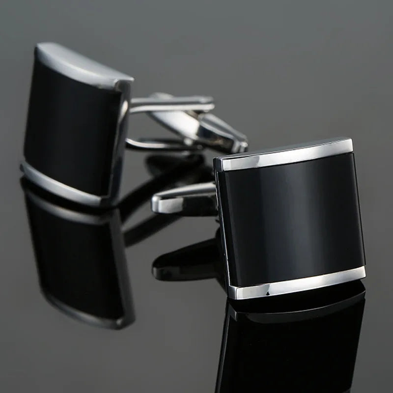 Cufflinks For Men Luxury Silvery Cuffs Retro Metal Cuff Links Mens French Square Button Shirts Business Jewelry Gift For Wedding - Free Item.