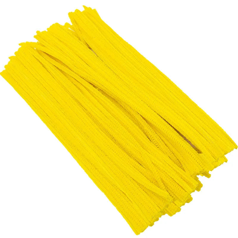 100/200/300/500/1000pcs DIY Plush Chenille Sticks Stem Pipe Cleaner HandCraft part for Spring Xmas Halloween Newyear Easter
