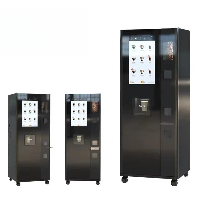 commercial coffee vending machine freshly ground coffee with multiple payment options available