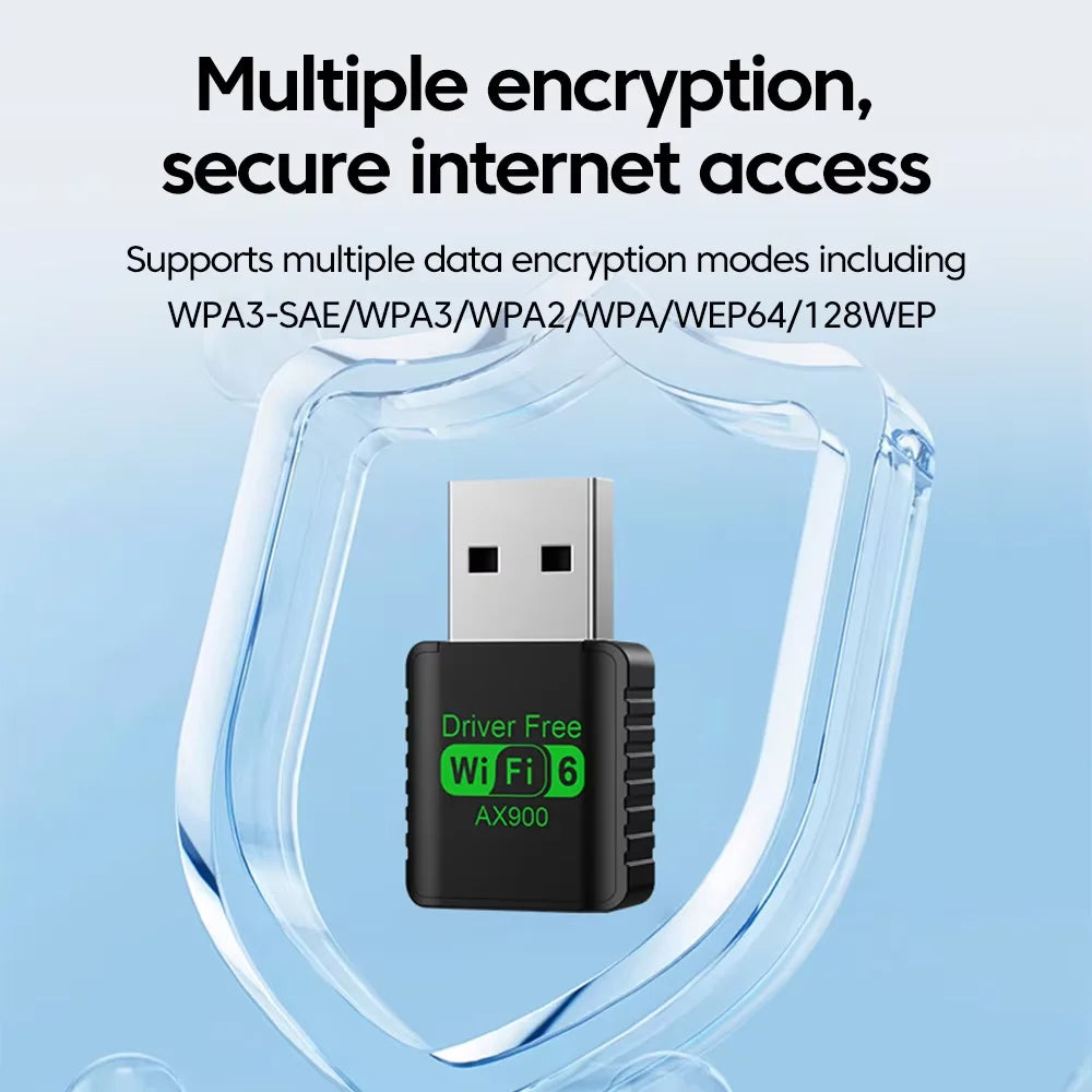 900Mbps USB WiFi Bluetooth 5.4 Adapter 2in1 Dongle Dual Band 2.4G 5GHz USB WiFi 6 Network Wireless Wlan Receiver DRIVER FREE - Free Item