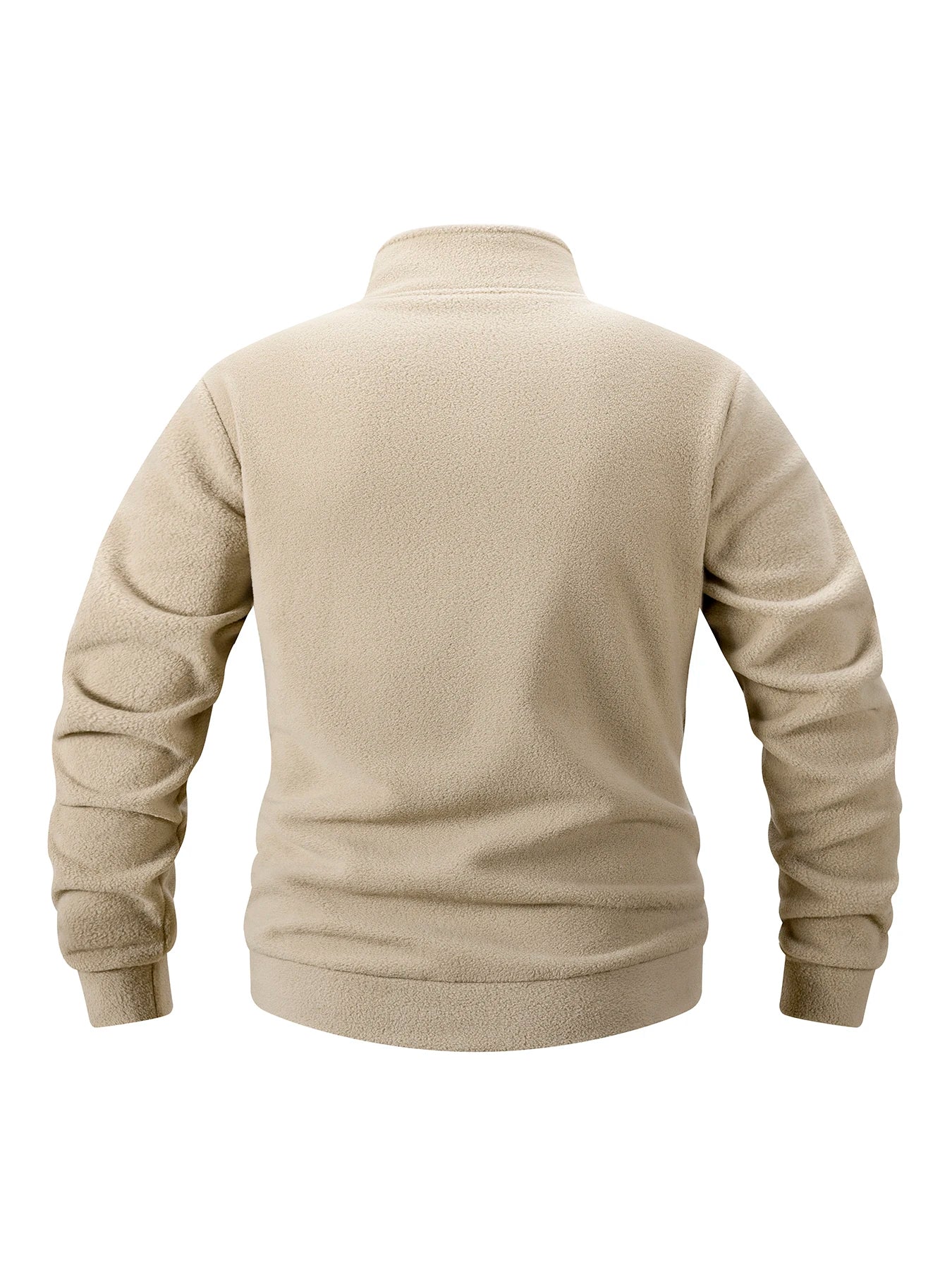 Men's Fleece Warm Sweatshirt Half Zipper Turtleneck Sweatshirt Solid Autumn Winter Pullover Thick Casual Sweatshirts Sportswear
