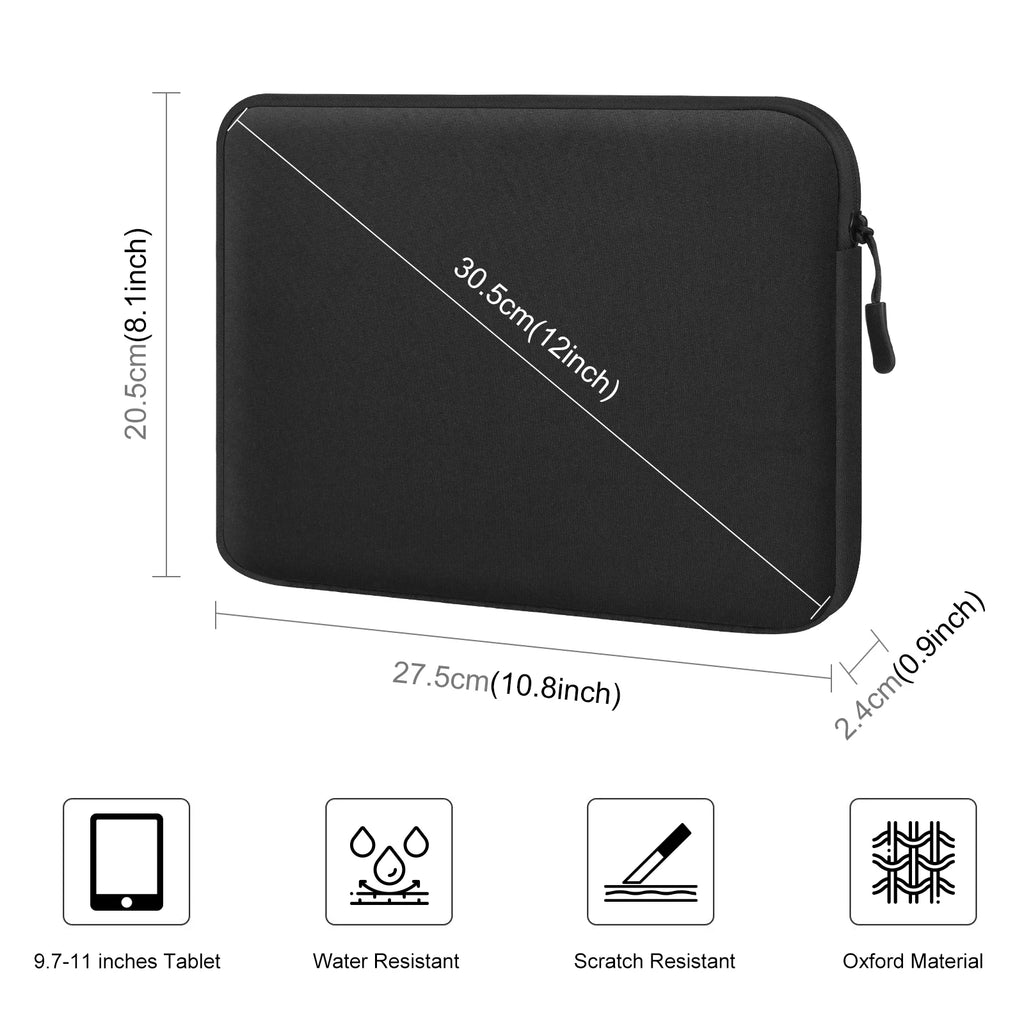 HAWEEL 11 inch Tablet Sleeve Case Zipper Briefcase Bag for 9.7-11.0 inch Tablets Bag