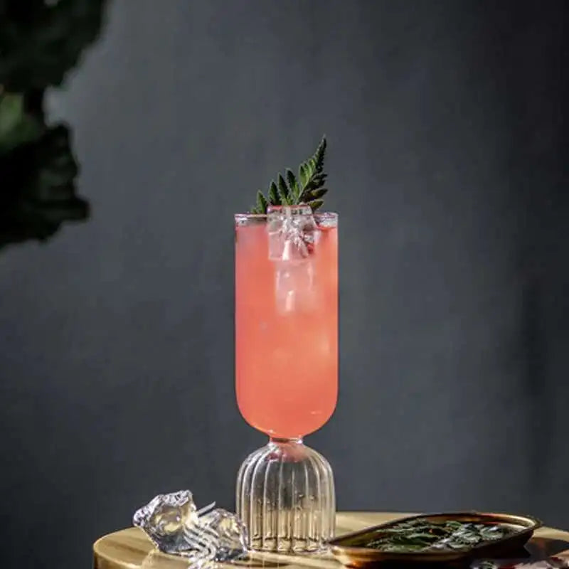 New Kelp Skirt Cocktail Glass Cup Modern Minimalist Glassware Party Champagne Flutes Juice Drink Cup Beer Mug Breakfast Milk Cup