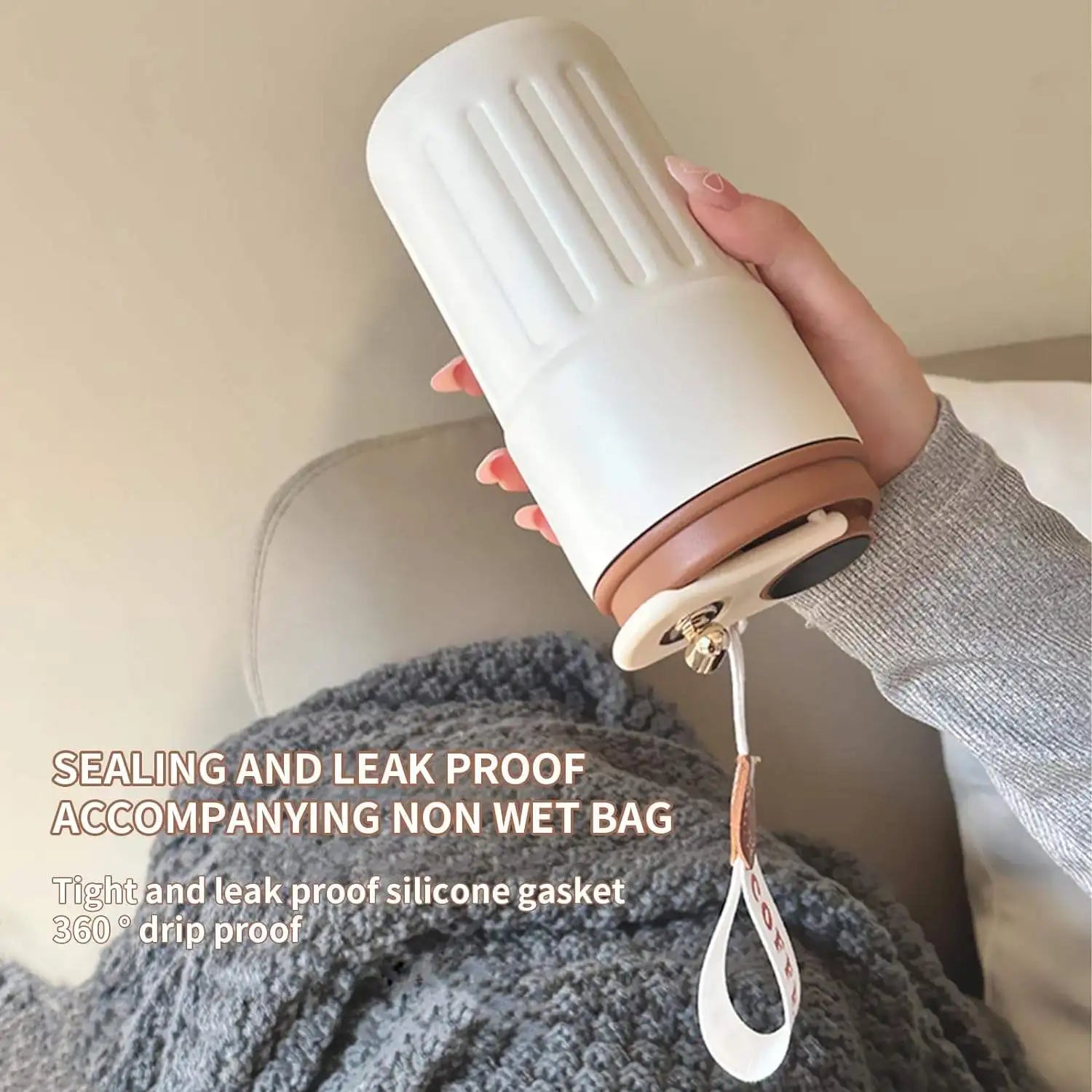 Smart Temperature Display Coffee Thermos, Unisex Portable Stylish Minimalist Gift Mug