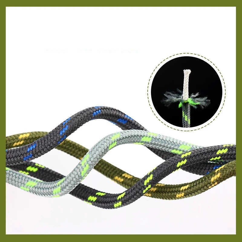 Bold Round Hiking Shoe laces Sneakers Shoelaces High Top Outdoor Walking Boot Laces Shoes Strings Diameter 0.5CM Shoelace 1Pair - Free Item