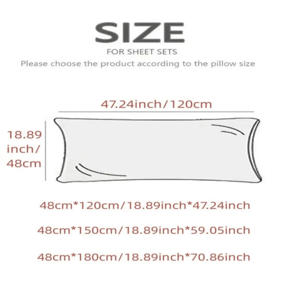 1pc solid-color plush pillow long pillowcase, decorative pillowcase (without core), soft and comfortable fabric