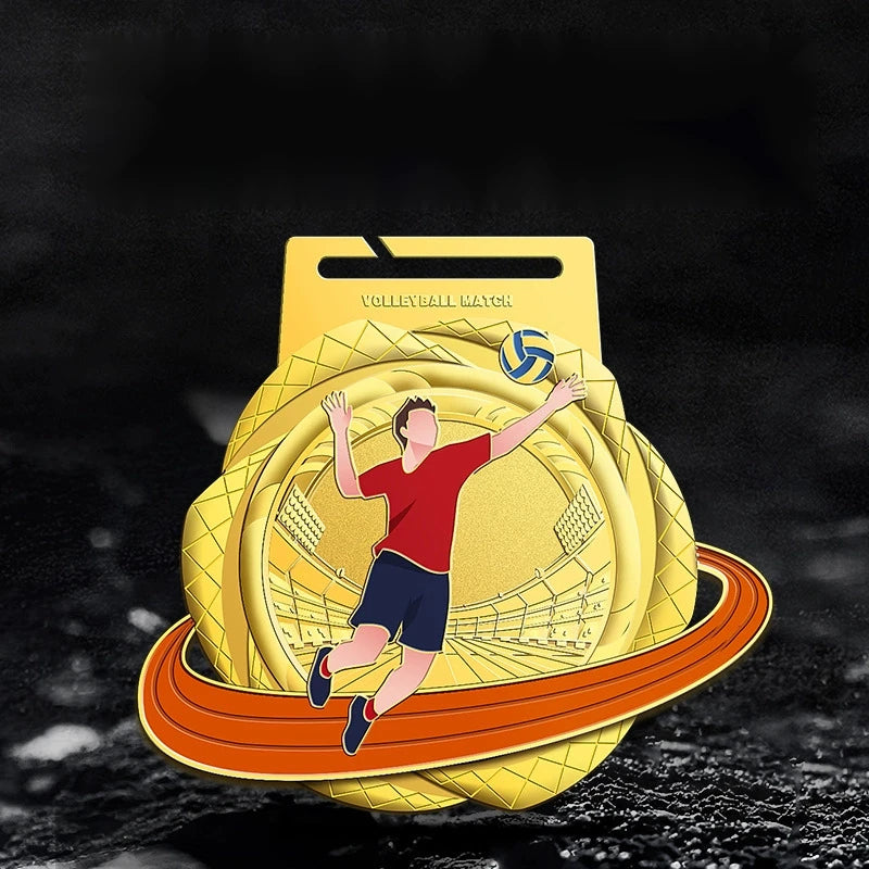 Customized MEDALS for marathon games, gold MEDALS for basketball, football, volleyball, tennis and badminton