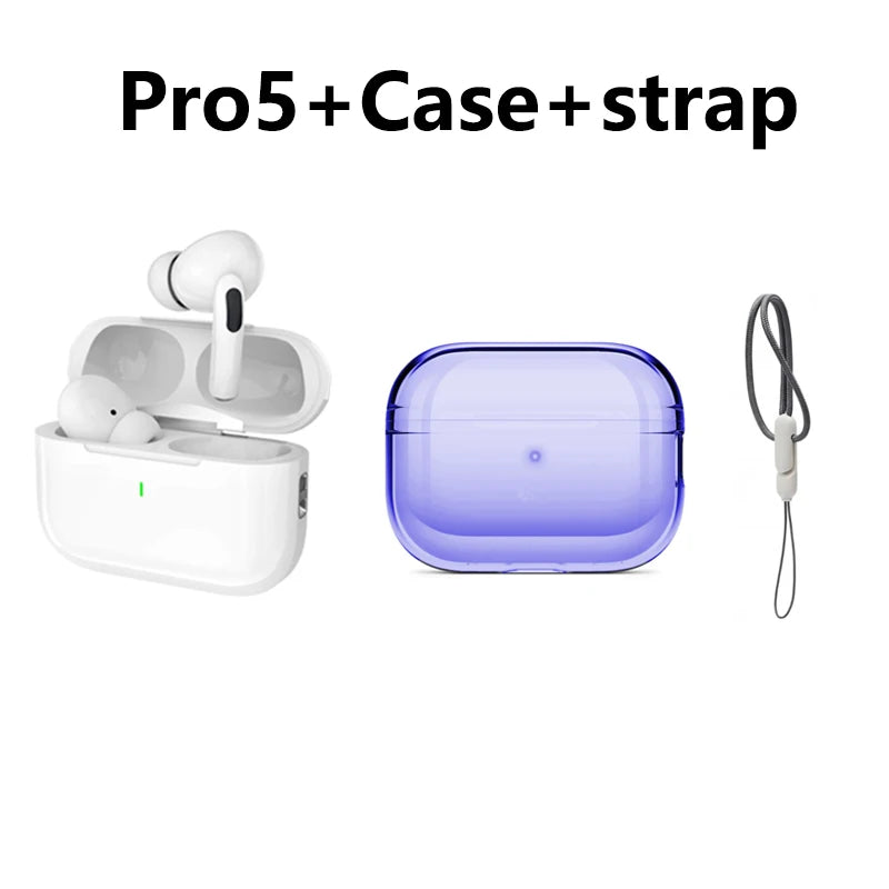 Wireless Earphones Pro 5 TWS Max Bluetooth Sport Earbuds  In Ear Noise Cancelling Headset For iPhone Android Headphone - Free Item
