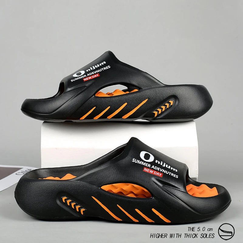 Men's Sandals 2025 Summer  New Arrival Dual-Tone Soft-Sole Outdoor Sports "Step-in Comfort" Beach Large Size Sandals
