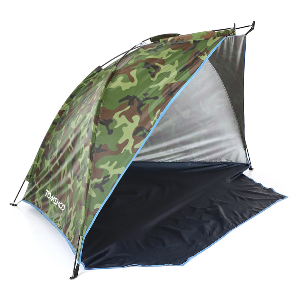 2 Persons Outdoor Beach Tents Shelters Shade UV Protection Ultralight Tent for Fishing Picnic Park Summer Awning Shade Shelter