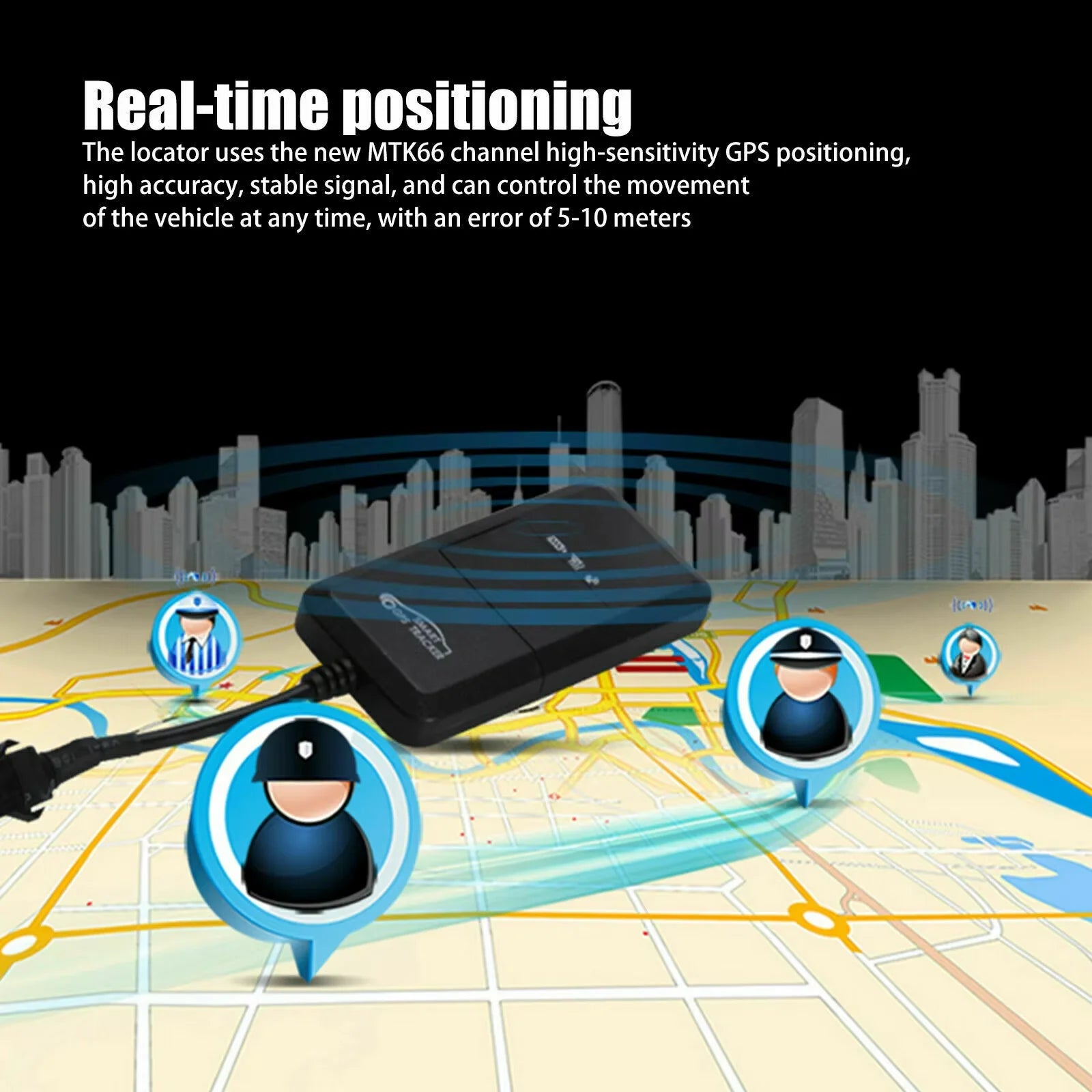 4G LTE GPS Tracker for Cars – Real-Time Anti-Theft Alarm & Vehicle Tracking Device